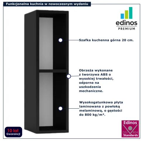 szafka kuchenne polka beril 25x grafit