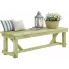 Zdjęcie produktu Zielona drewniana ławka ogrodowa - Elmer.