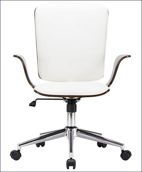 Czarny fotel biurowy na kółkach Oxofi 3X kolor biały
