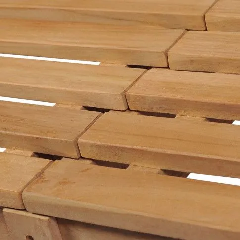 Szczegółowe zdjęcie nr 5 produktu Drewniana ławka do ogrodu Rienna 2X - brązowa