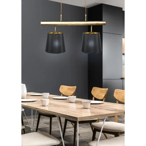 wizualizacja Czarny metalowy żyrandol - K493-Powen