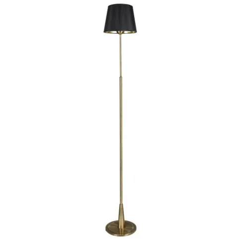 Nowoczesna lampa podłogowa z czarnym abażurem - K494-Powen
