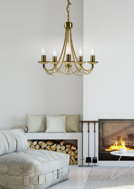 Klasyczny metalowy żyrandol - K498-Avit