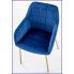 Zdjęcie granatowe krzesło w stylu glamour Ansel - sklep Edinos.pl