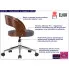 Tapicerowane biurowe krzesło obrotowe Oxofi 5X kolor szary