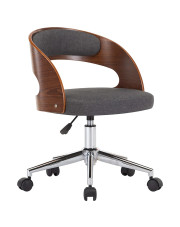 Szary minimalistyczny fotel biurowy - Oxofi 5X w sklepie Edinos.pl