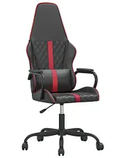 Czarno-bordowy fotel gamingowy - Scordia 4X w sklepie Edinos.pl