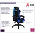 Centuri 4X czarno-niebieski fotel gamingowy