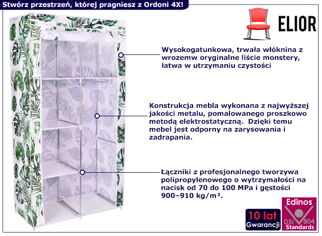 Szafa tekstylna Dino 4X