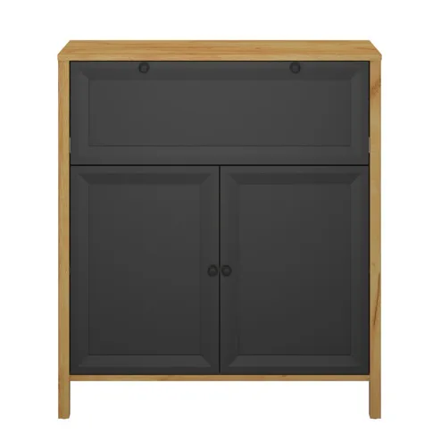 Czarna nowoczesna komoda Luxtes 4X