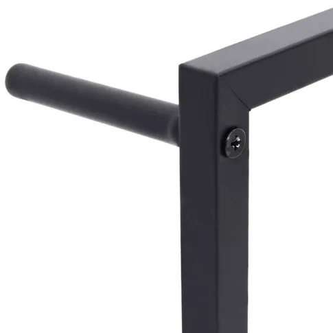 Szczegółowe zdjęcie nr 5 produktu Czarna nowoczesna drabinka na ręczniki - Gambo 3X