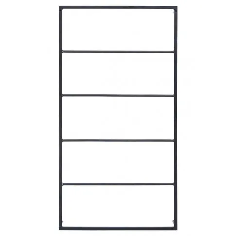 Szczegółowe zdjęcie nr 6 produktu Czarna nowoczesna drabinka na ręczniki - Gambo 3X