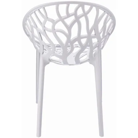 Białe krzesło tarasowe Moso