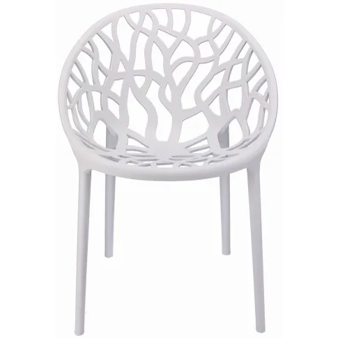 Białe krzesło balkonowe Moso