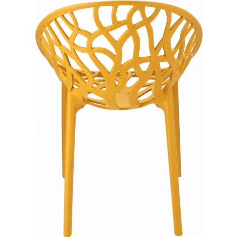 Dekoracyjne ciemnożółte krzesło Moso