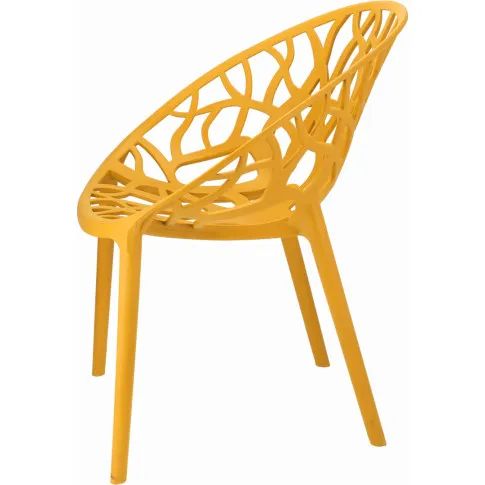 Ciemnożółte krzesło nowoczesne Moso