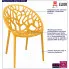 Ciemnożółte krzesło tarasowe Moso