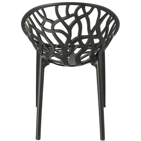 Czarne krzesło ogrodowe Moso