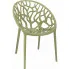 Ażurowe krzesło nowoczesne szałwiowy - Moso