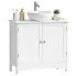 Biała szafka pod umywalkę nablatową Extos