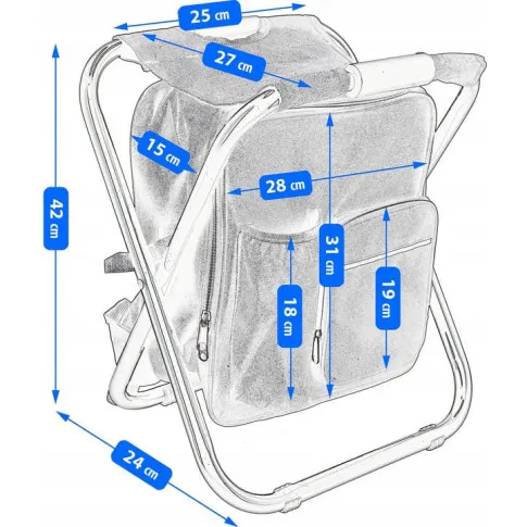 Wymiary krzesła wędkarskiego Rostok 3X