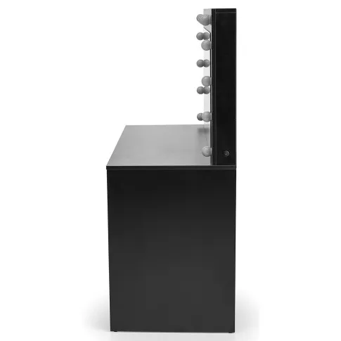 toaletka czarna z szufladami Loretta 