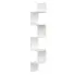 Biała narożna półka ścienna 5 poziomow - Lexy 4X