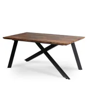 Industrialny rozkładany stół dąb rustykalny - Fabio w sklepie Edinos.pl