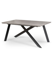 Rozkładany stół z nogami w kształcie X beton - Hraso w sklepie Edinos.pl