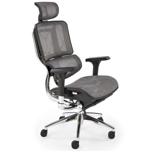 Zdjęcie produktu Szary fotel obrotowy zgodny z rozporządzeniem MR i PS z 2023r. - Follen.
