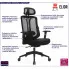 Fotografia Czarny biurowy fotel ergonomiczny zgodny z rozporządzeniem MR i PS z 2023r - Biosio z kategorii Pracownia i biuro