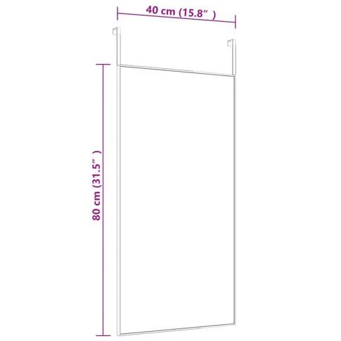 wymiary lustra zawieszanego na drzwi Lawis 10X
