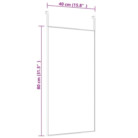 wymiary lustra wiszacego na drzwi Lawis 10x