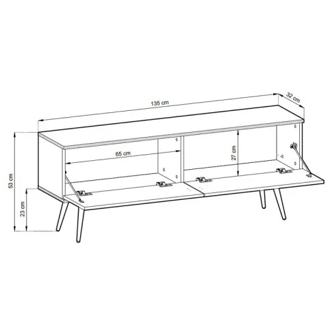 wymiary szafki rtv Ormond 7X