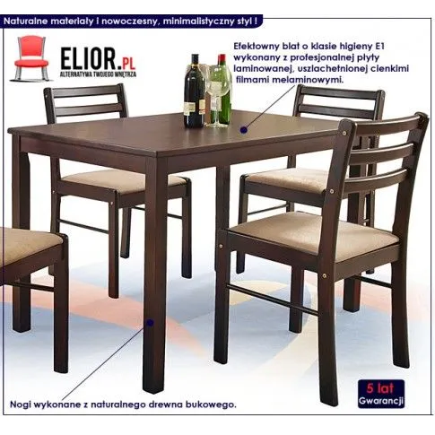 Fotografia Stół z krzesłami Averi z kategorii Stoły