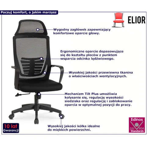 Fotel biurowy do komputera Omel