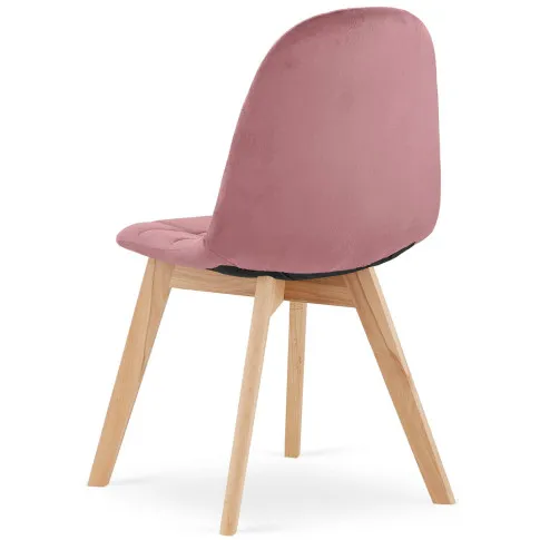 Ciemnoróżoqwe krzesło drewniane z kompletu Kiraz