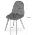 Wymiary beżowego krzesła z kompletu Kiraz