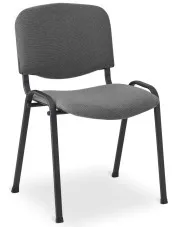 Szare metalowe krzesło konferencyjne - Hoster 3X w sklepie Edinos.pl