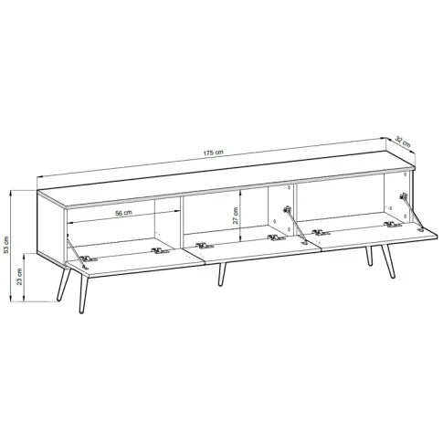 wymiary szafki rtv Ormond 10X