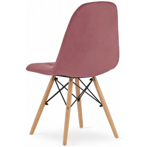 Ciemnoróżowe krzesło tapicerowane Zipro 3X