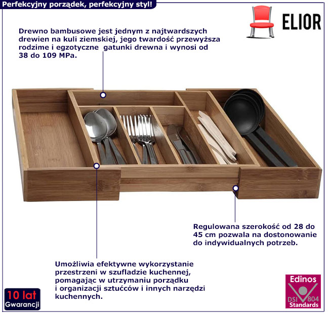 Wkład na sztućce do szuflady Mosanti