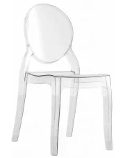 Transparente krzesło ghost typu ludwik - Agox 3X
