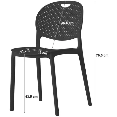 Wymiary krzesła Voxi