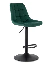 Zielone nowoczesne krzesło barowe tapicerowane - Azel w sklepie Edinos.pl