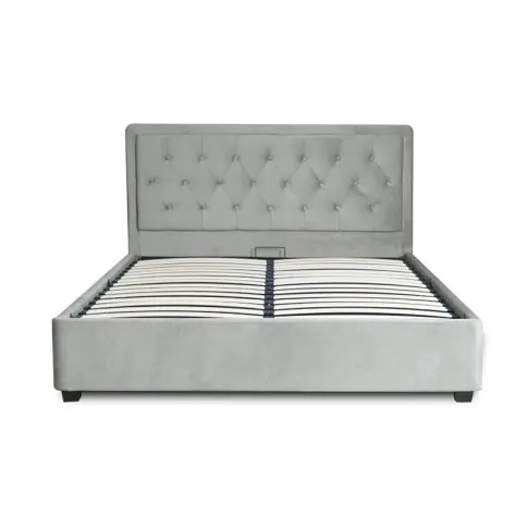 Tapicerowane łóżko z pojemnikiem 160x200 Ehlo