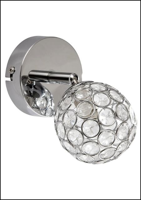 Srebrny nowoczesny kinkiet - K509-Harren