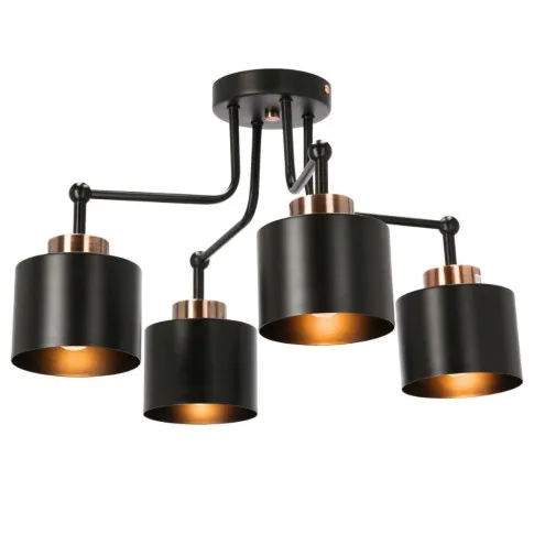 Czarna loftowa lampa sufitowa - K516-Elevo 