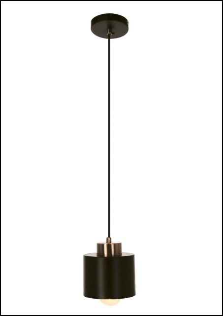 Czarny metalowy zwis - J428-Orelia