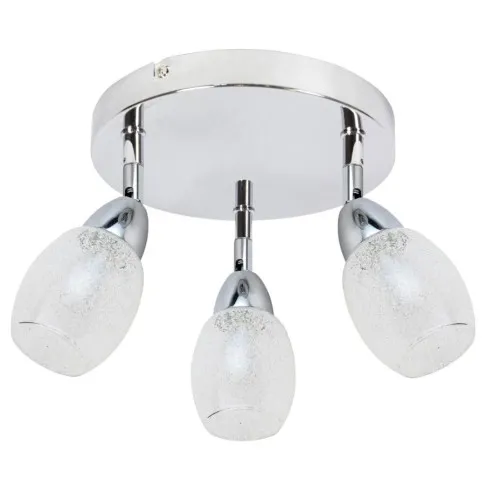 Okrągły srebrny plafon led - K521-Boan